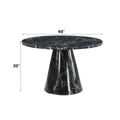 Hollis - Dining Table With Engineering Stone Top - Engineering