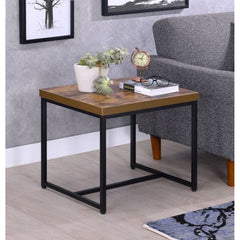 Bob - End Table - Weathered Oak & Black