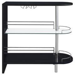 Adolfo - Rectangular 2-Tier Home Bar Table