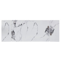 Damita - Ceramic Top Dining Table - White & Black