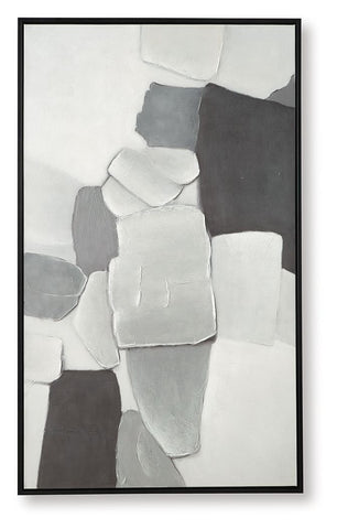 Adilson - White / Gray / Black - Wall Art