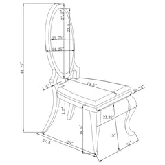 Antoine - Rectangular Glass Top Dining Set