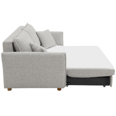 Oran - Sofa With Sleeper - Gray Chenille