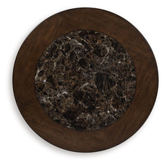 Frallyn - Dark Brown - Round Cocktail Table