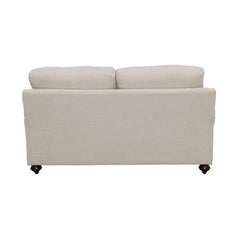 Glenn - Upholstered English Arm Loveseat - Light Gray And Blue