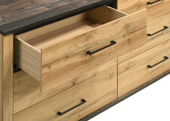 Kaywood - 6-Drawer Dresser Cabinet - Natural Pine