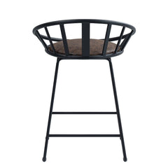 Zudora - Counter Height Chair (Set of 2) - Synthetic Leather & Black