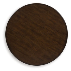 Frallyn - Dark Brown - Round End Table