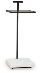 Mannill - Accent Table - Black / White