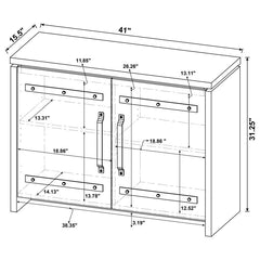 Enoch - 2-Door Accent Cabinet - Gray Driftwood