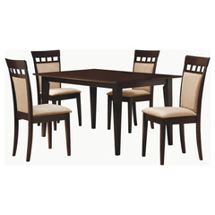 Gabriel - 5-Piece 59" Rectangular Dining Set - Cappuccino