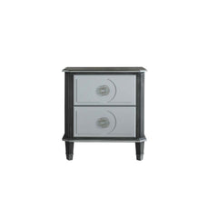 House - Beatrice Nightstand - Charcoal & Light Gray Finish