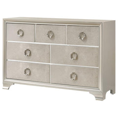 Salford - 7-Drawer Dresser - Metallic Sterling