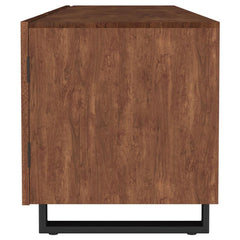 Trask - 86" Wood TV Stand Media Console - Mango Brown