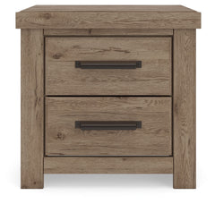 Oliandon - Two Drawer Night Stand - Light Brown