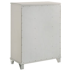 Olivia - 5-Drawer Bedroom Chest Of Drawers - Pearl White