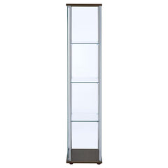 Bellatrix - 4-Shelf Clear Glass Curio Cabinet