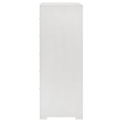 Ives - 5-Drawer Bedroom Chest Of Drawers - White High Gloss