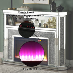 Noralie - Fireplace - Mirrored - 39"