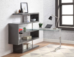 Buck II - Writing Desk With Bookshelf