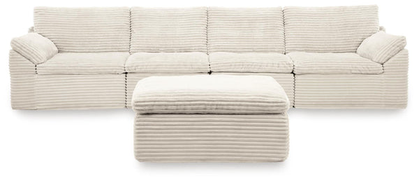 Fannin - 4-Piece Sectional With Ottoman - Ivory