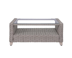 Greeley - Patio Set - Gray Fabric & Gray Finish