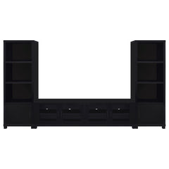 Jupiter - 3-Piece Entertainment Center  TV Stand - Black