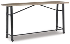 Lesterton - Light Brown / Black - Long Counter Table