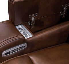 Knightington - Power Reclining Loveseat With Audio Seating