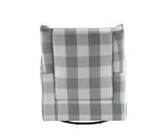 Patli - Swivel Chair With Glider - Gray Fabric