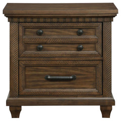 Bennington - 2-Drawer Nightstand - Acacia Brown