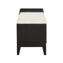 Boyet - Bench - Cream Fabric & Black