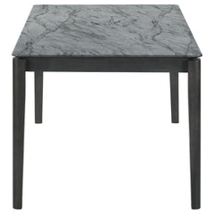 Stevie - Rectangular Faux Marble Top Dining Table