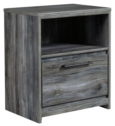 Baystorm - One Drawer Night Stand - Gray