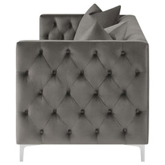 Phoebe - Tufted Tuxedo Arms Sofa - Urban Bronze