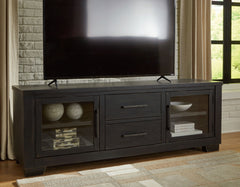 Galliden - Extra Large TV Stand - Black