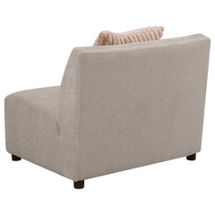 Fayette - Upholstered Armless Chair - Greige