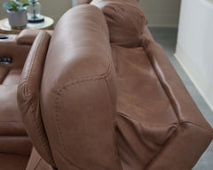 Clean-Slate - Caramel - Power Recliner / Adj Headrest