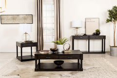 Meredith - 2-Drawer Wood Entryway Console Table - Coffee Bean