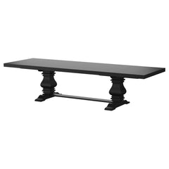 Florence - Extension Dining Table - Distressed Black