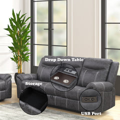 Zubaida - Sofa w/USB Dock & Console(Motion)