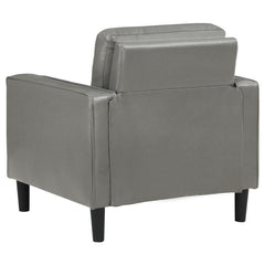 Ruth - Upholstered Track Arm Faux Leather Accent Chair