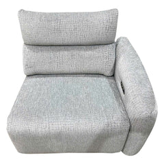 Fullar - RAF Modular Power Motion Recliner - Light Gary Chenille