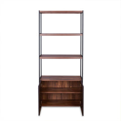 Sara - Bookshelf - Walnut & Sandy Black