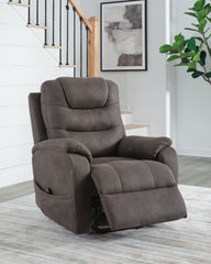 Snowfield - Power Lift Recliner - Gunmetal