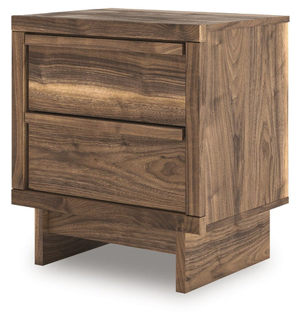 Chirason - Brown - Two Drawer Night Stand