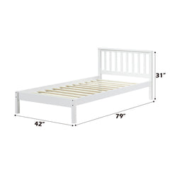 Freya - Twin Bed - White