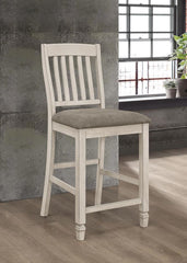 Sarasota - Wood Counter Chair (Set of 2) - Rustic Cream