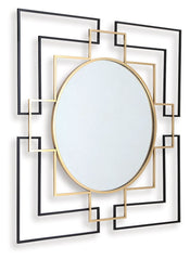 Oceanal - Black / Gold Finish - Accent Mirror