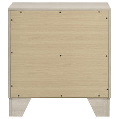 Trenton - 2-Drawer Nightstand Bedside Table - Rustic Cream